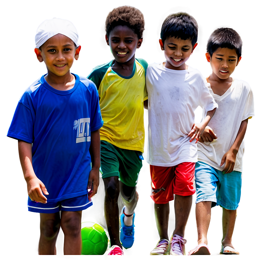 Kids Playing Soccer Png 94 PNG Image