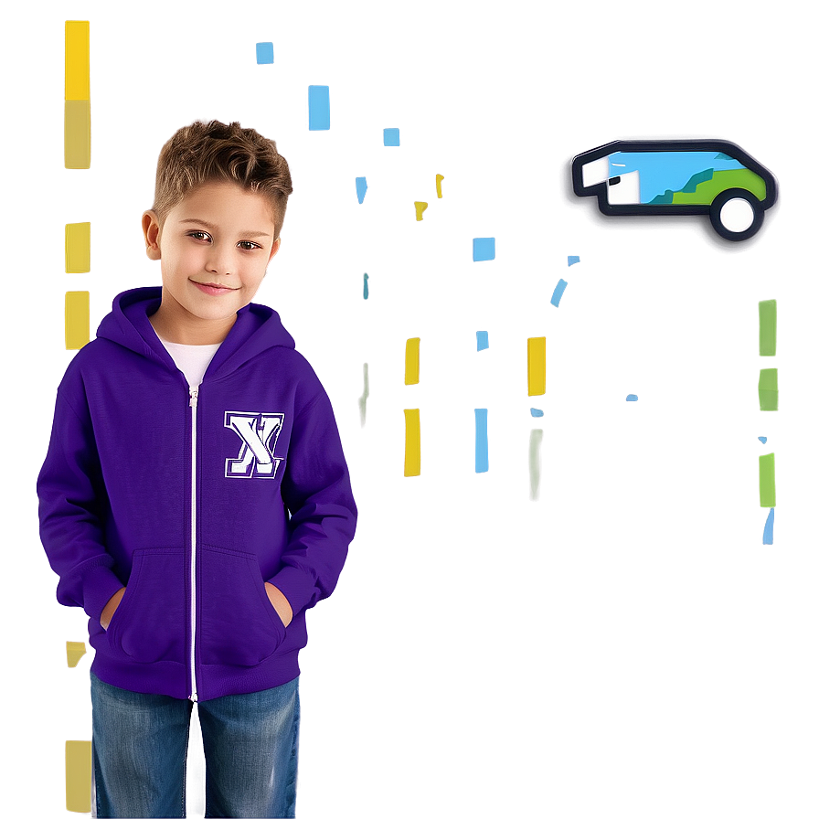 Kids Zip Up Hoodie Png Grb4 PNG Image