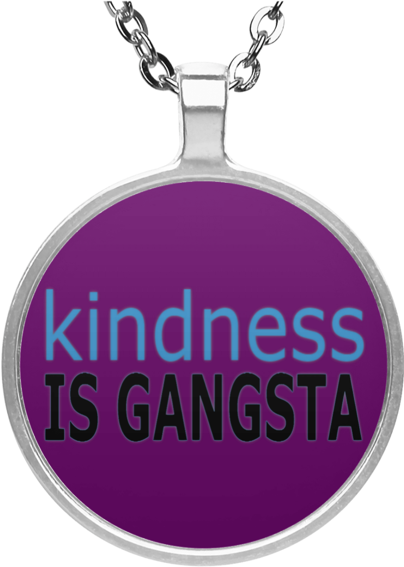 Kindness Is Gangsta Pendant PNG Image