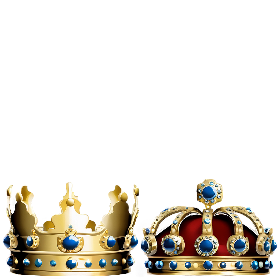 King And Queen Crowns Together Png Ufs PNG Image