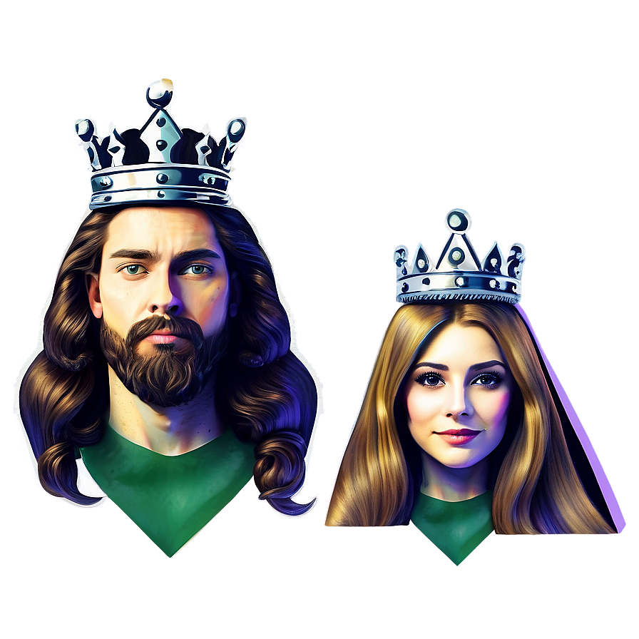 King And Queen Illustration Png 49 PNG Image