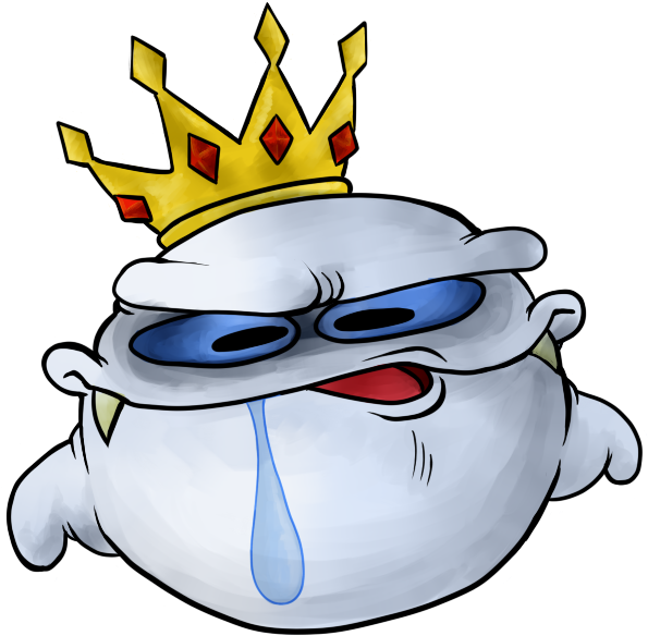 King Boo Cartoon Illustration PNG Image