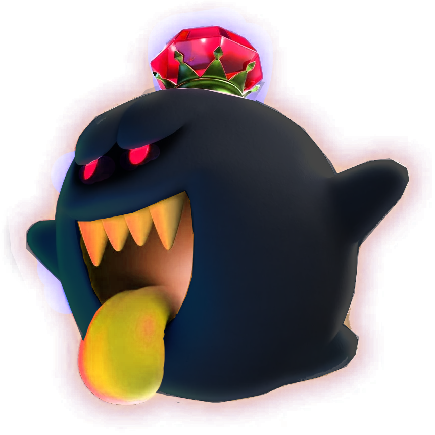 King Boo Luigis Mansion Artwork PNG Image