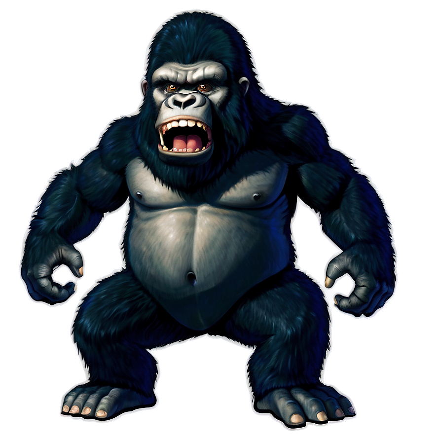 King Kong Cartoon Png Qdu44 PNG Image