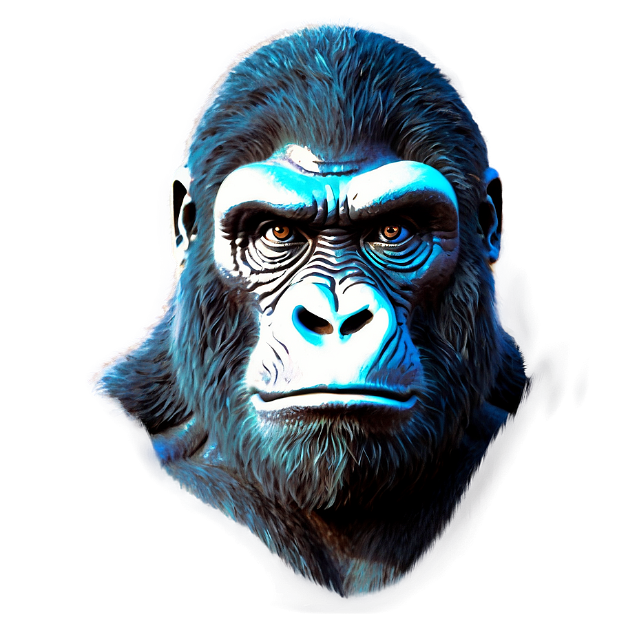 King Kong Detailed Illustration Png 05232024 PNG Image