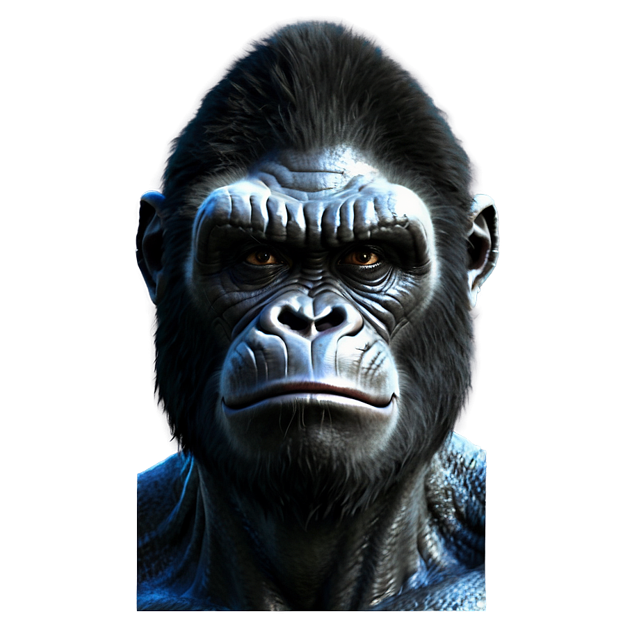 King Kong Face Closeup Png Okk56 PNG Image