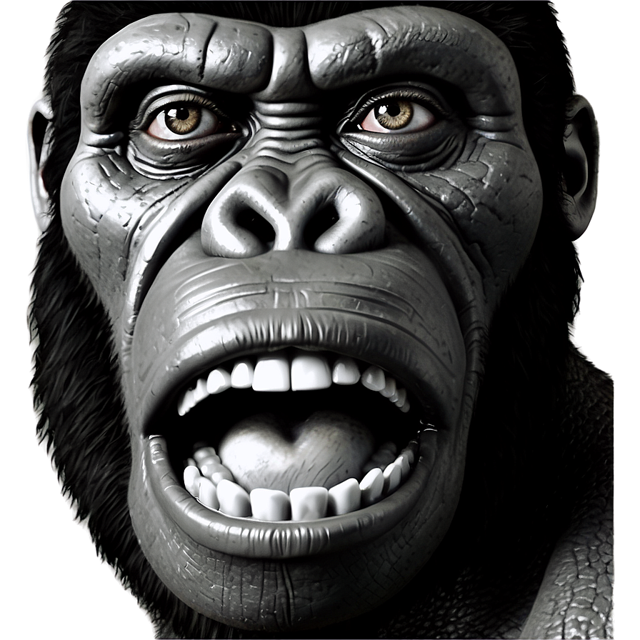 King Kong Face Closeup Png Rfy PNG Image