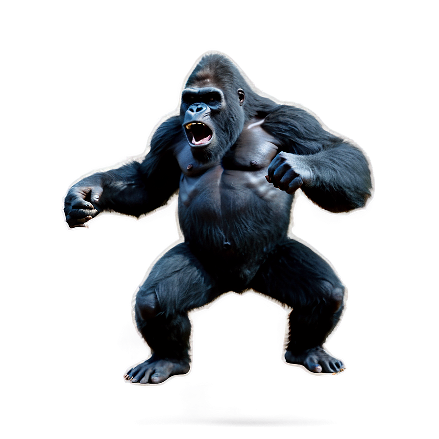 King Kong Fighting Pose Png Tuh PNG Image