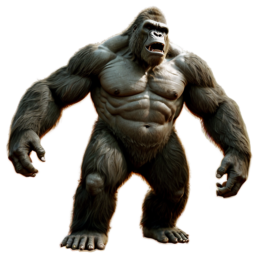 King Kong Simple Outline Png 05232024 PNG Image