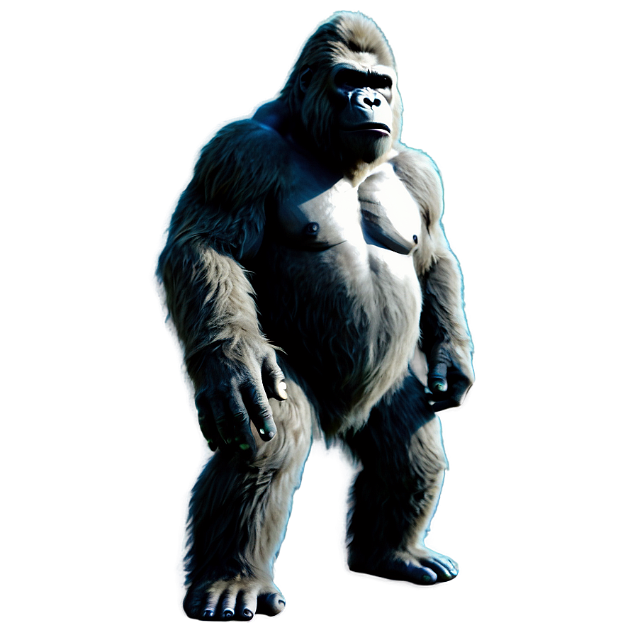 King Kong Simple Outline Png Art18 PNG Image