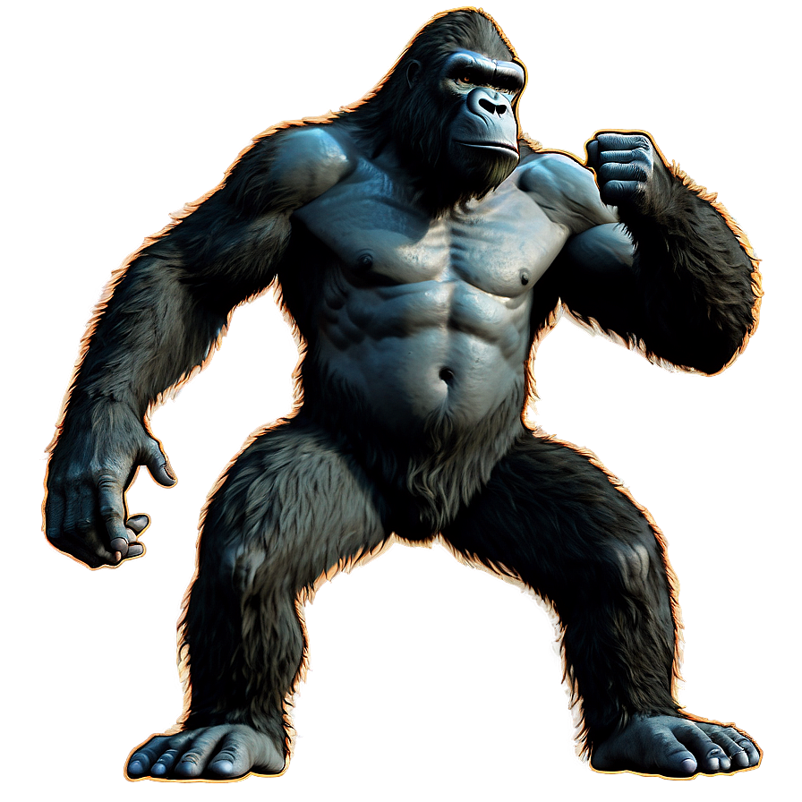 King Kong Towering Figure Png 88 PNG Image