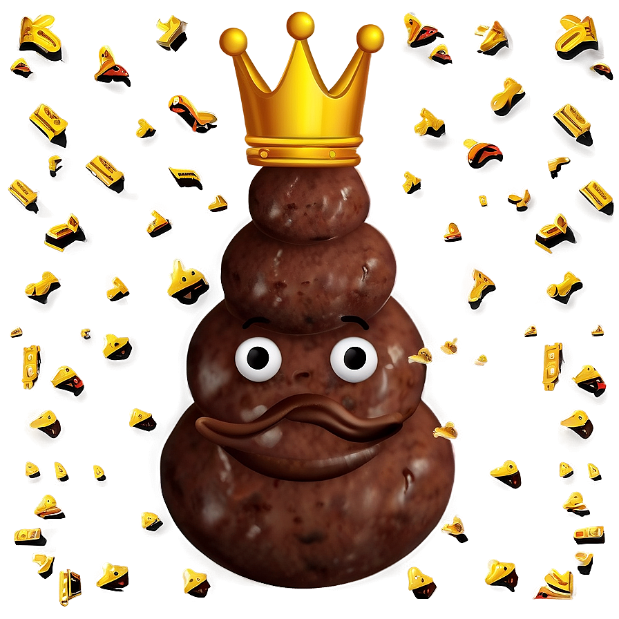 King Poop Emoji Png 85 PNG Image