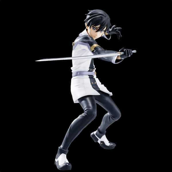 Kirito Sword Art Online Action Pose PNG Image