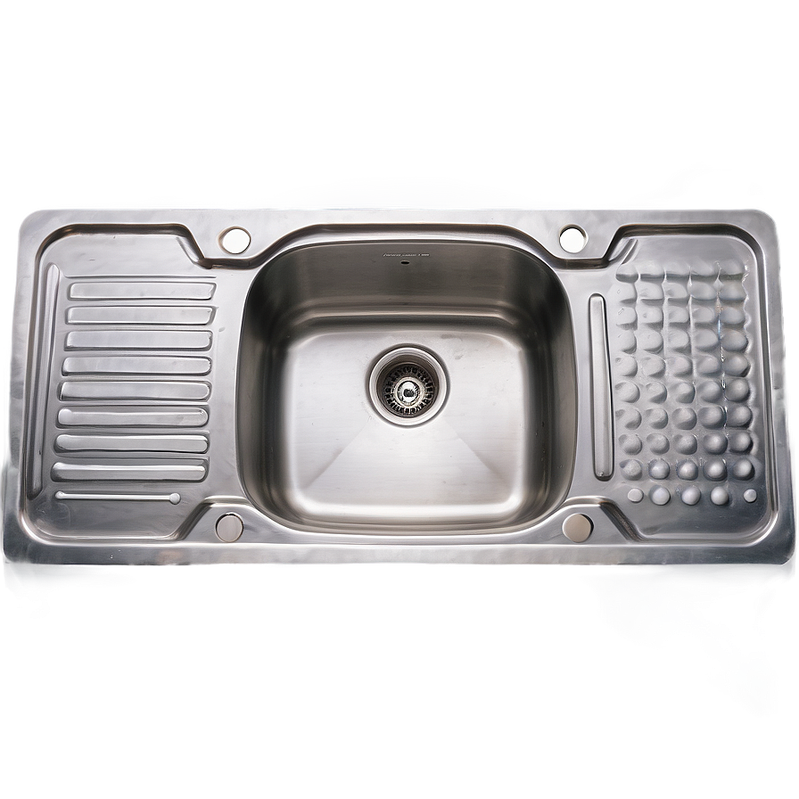 Kitchen Sink With Drainboard Png 6 PNG Image