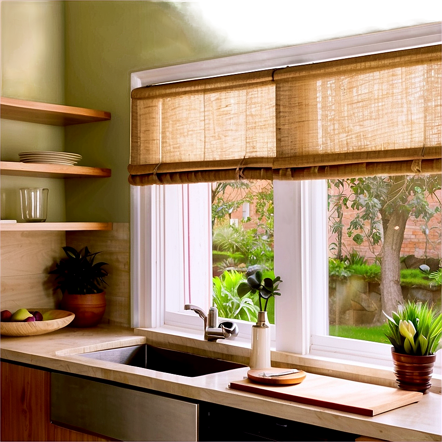 Kitchen Window Treatments Png Jsn PNG Image