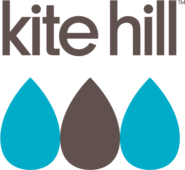 Kite Hill Logo Blue Drops PNG Image