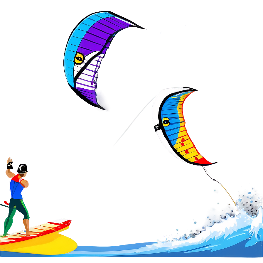 Kite Surfing On Wave Png Dpw PNG Image