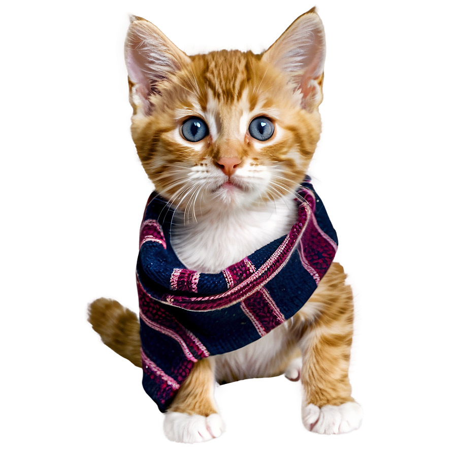 Kitten With Scarf Png 47 PNG Image