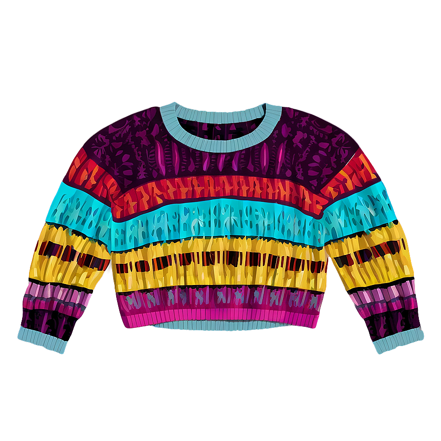 Knitted Crewneck Jumper Png 06272024 PNG Image