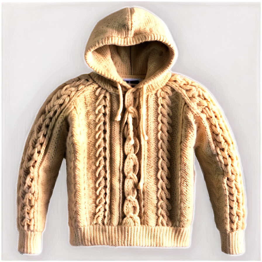 Knitted Hoodie Strings Png 06272024 PNG Image