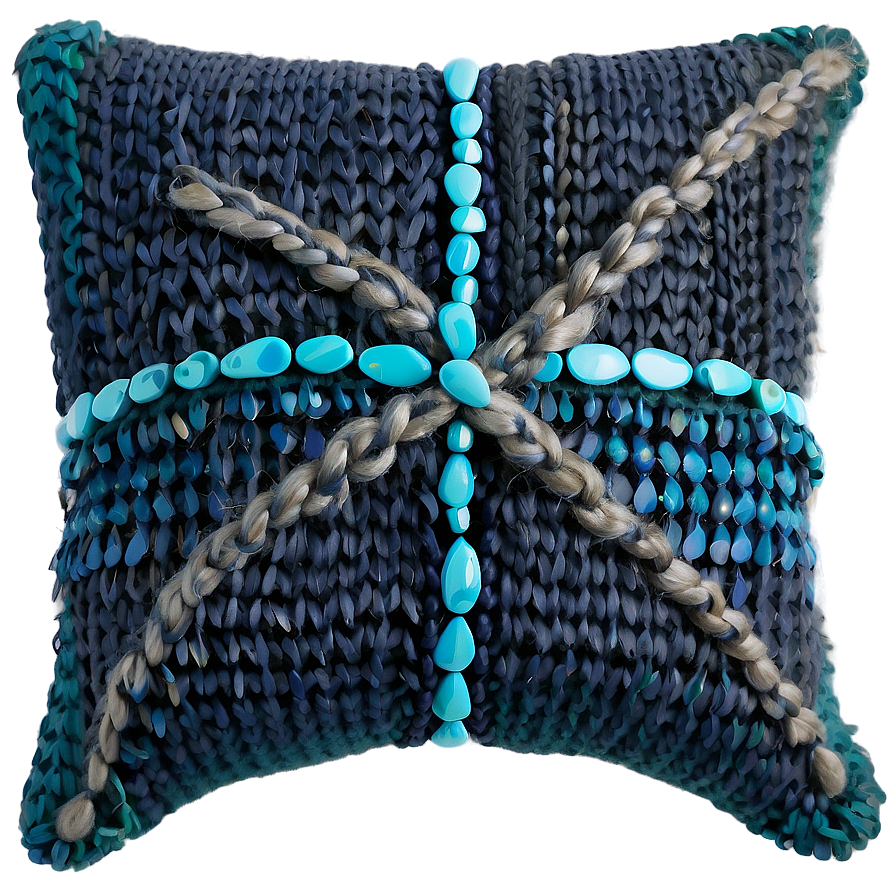 Knitted Pillow Png Mde PNG Image