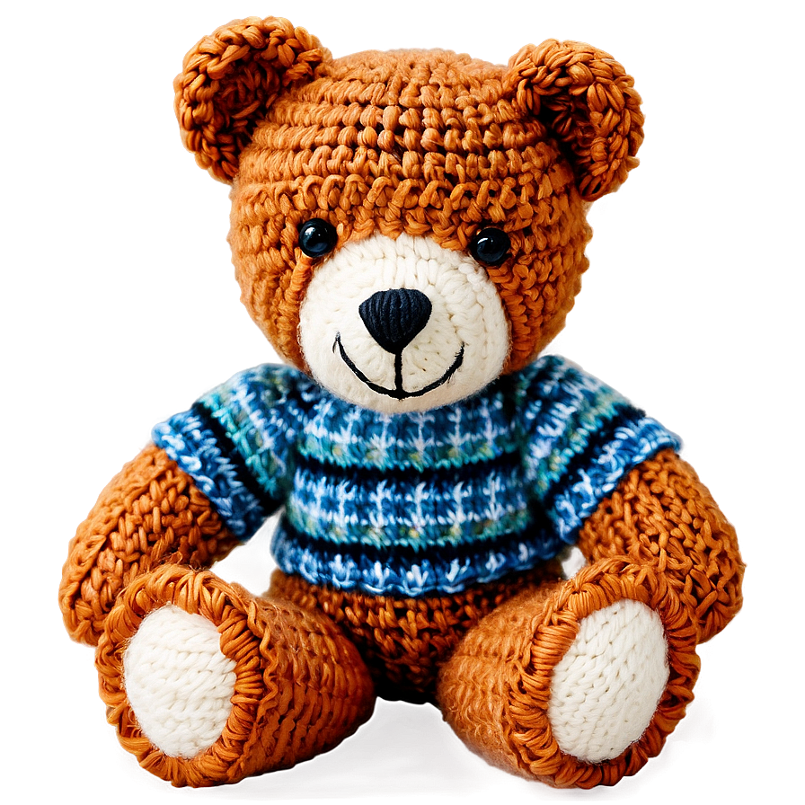 Knitted Teddy Bear Png Ffk50 PNG Image