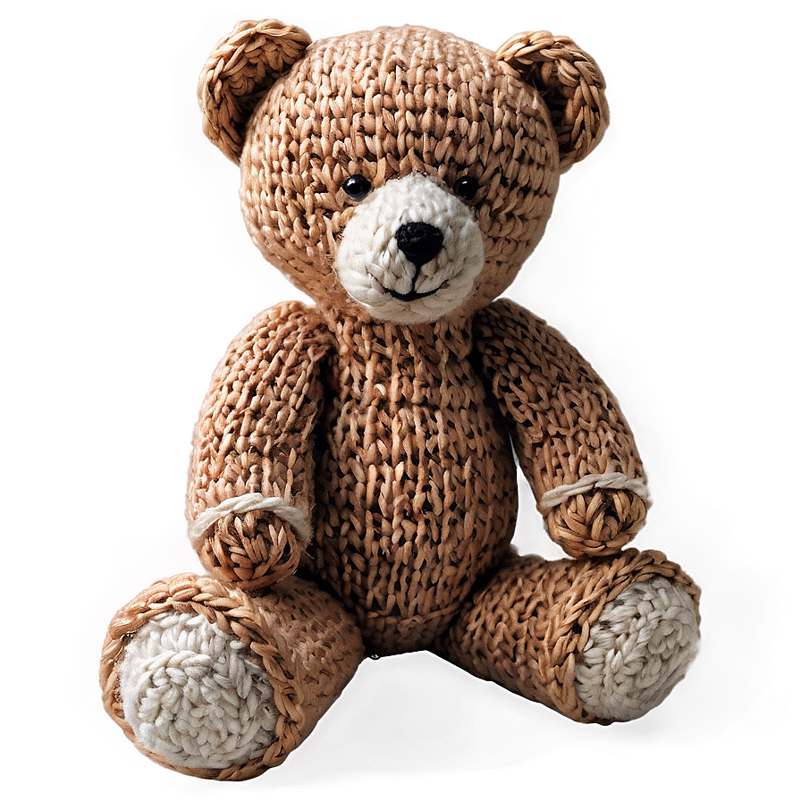 Knitted Teddy Bear Png Whv28 PNG Image