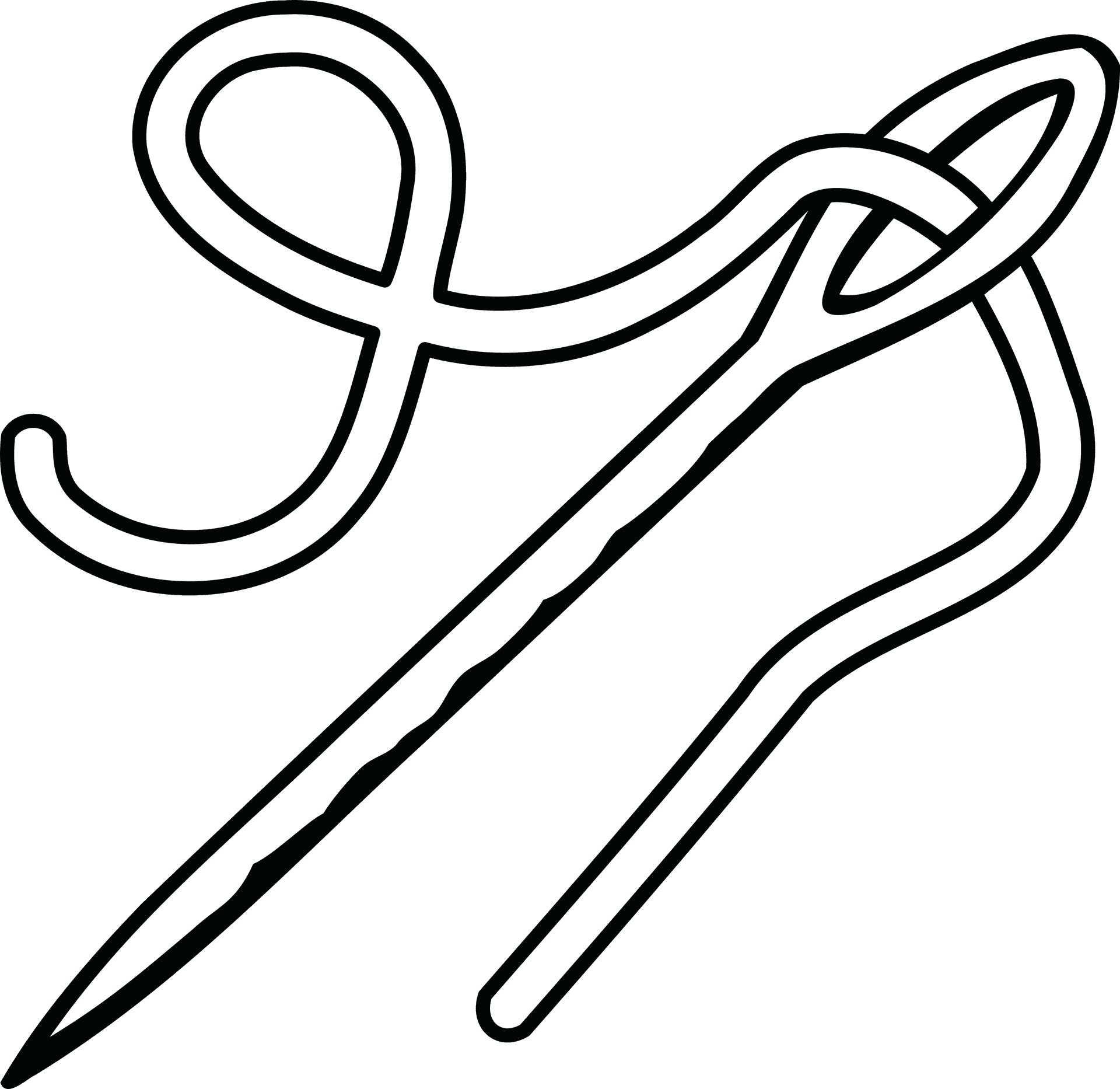 Knitting_ Needle_and_ Yarn_ Icon PNG Image