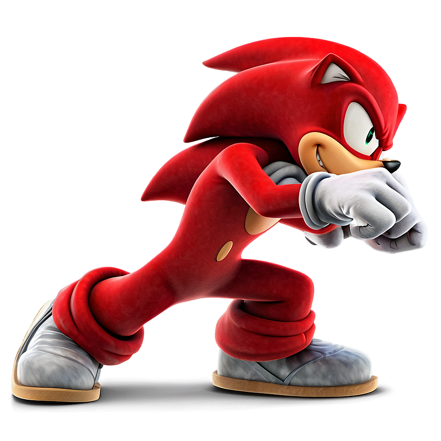 Knuckles In Running Pose Png 66 PNG Image