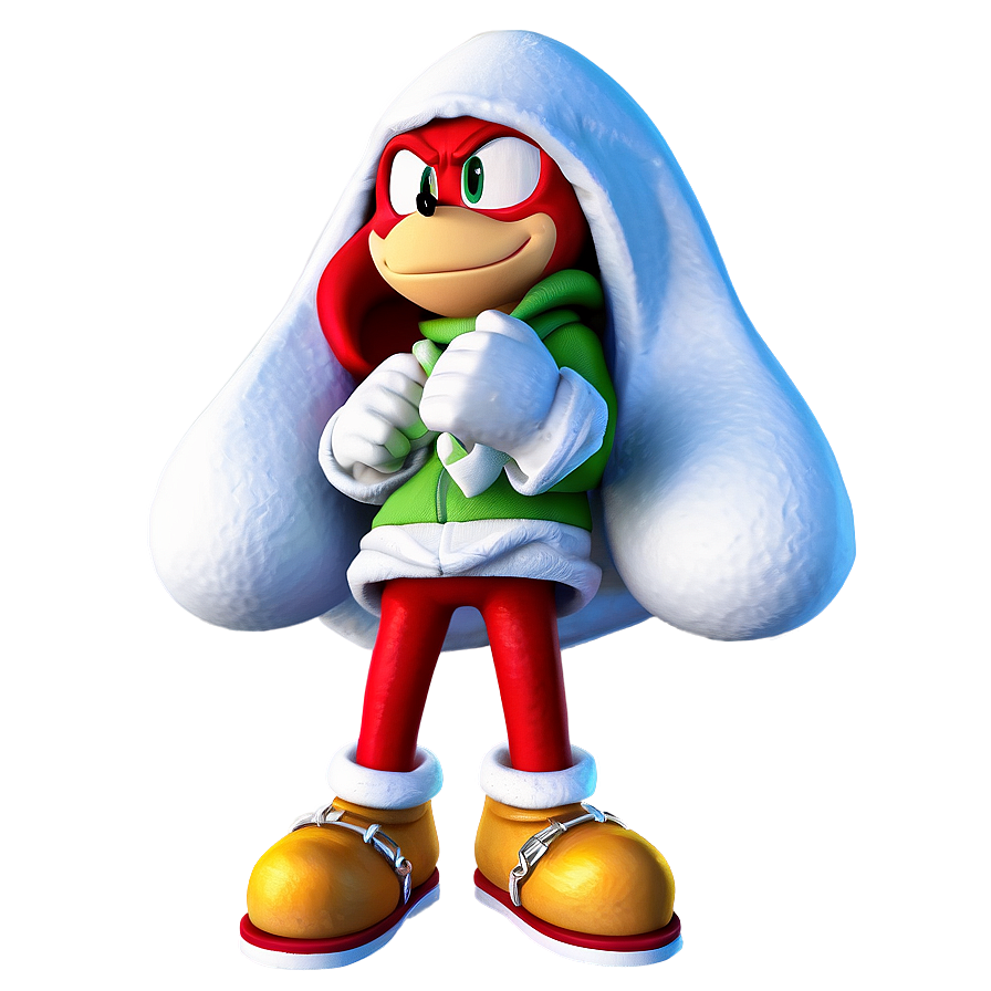 Knuckles In Winter Outfit Png 82 PNG Image