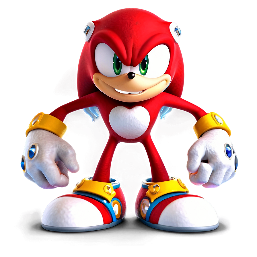 Knuckles Ready For Battle Png Fnf PNG Image