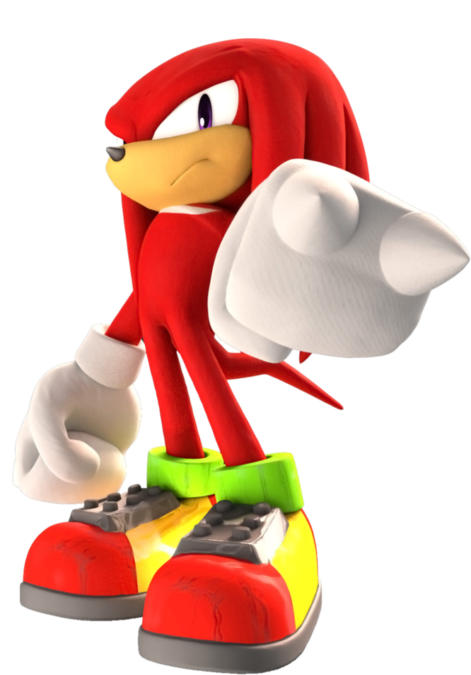 Knuckles The Echidna Pose PNG Image