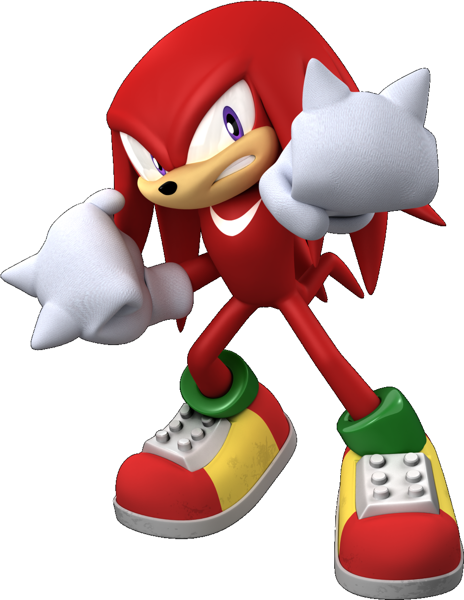 Knuckles The Echidna Pose PNG Image