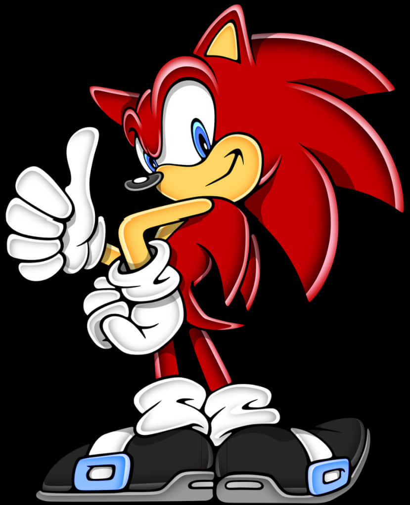 Knuckles Thumbs Up Vector Art PNG Image