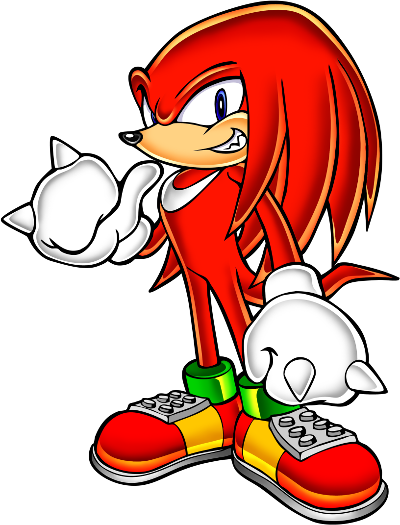 Knucklesthe Echidna Pointing PNG Image