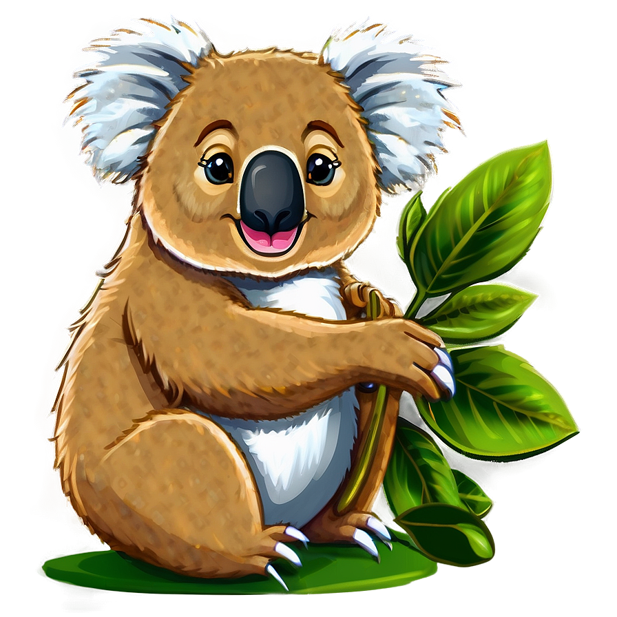 Koala And Butterfly Png 06112024 PNG Image