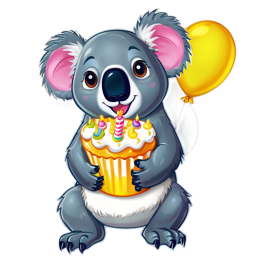 Koala Birthday Party Png Fgo9 PNG Image