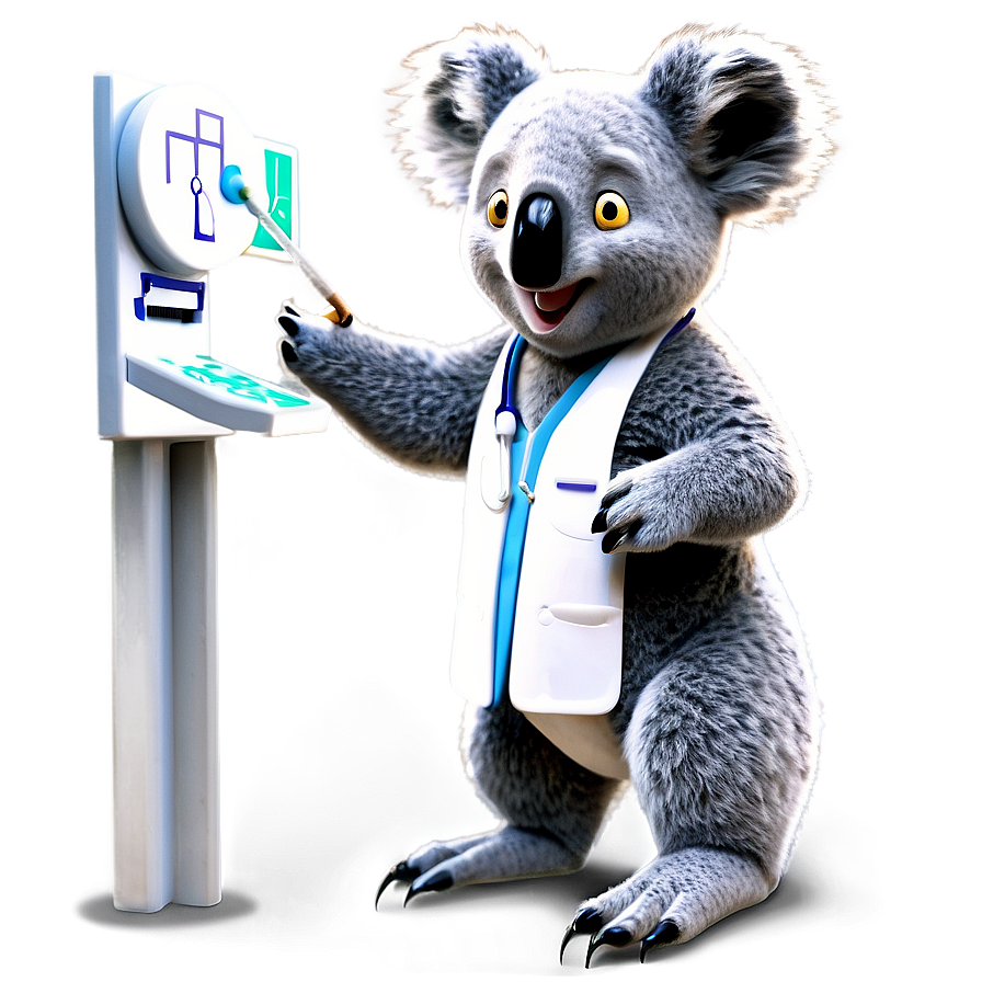 Koala Doctor Cartoon Png Egy PNG Image