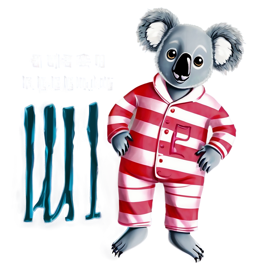 Koala In Pajamas Png Lpn84 PNG Image