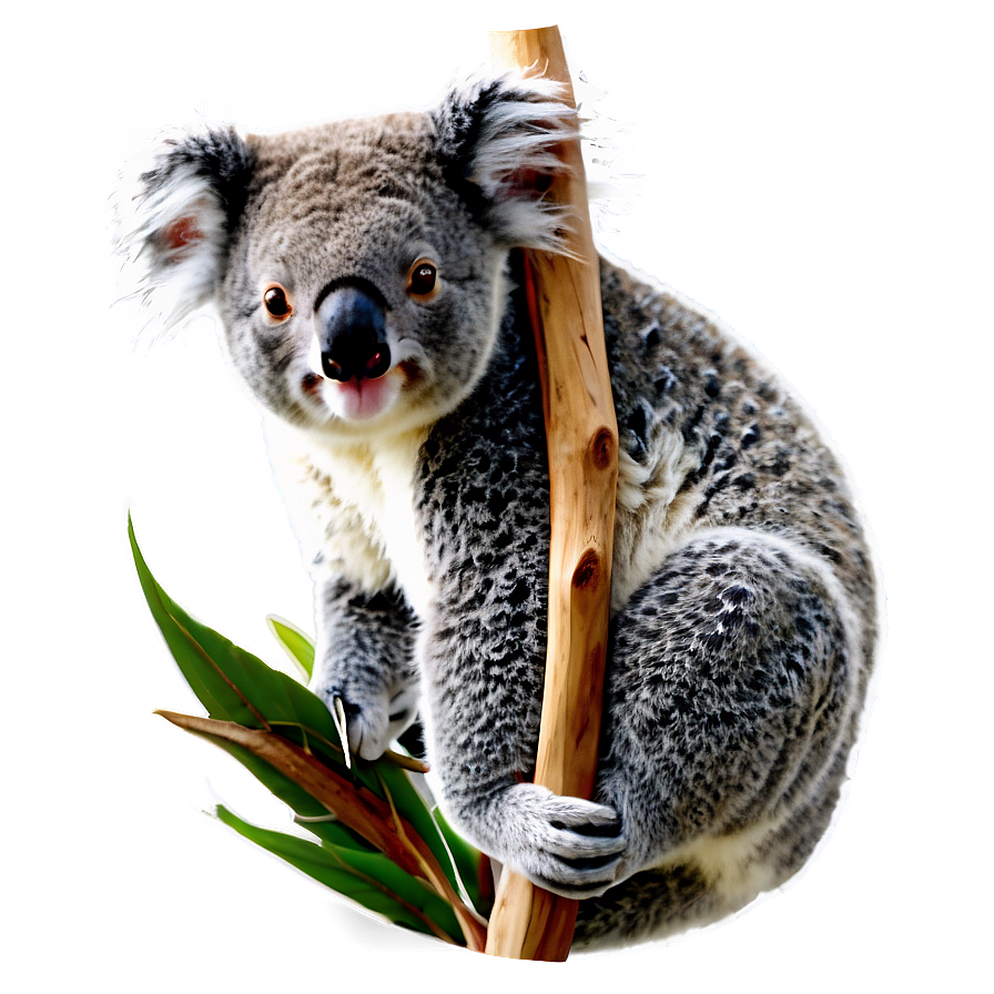 Koala On Branch Png Ndy PNG Image