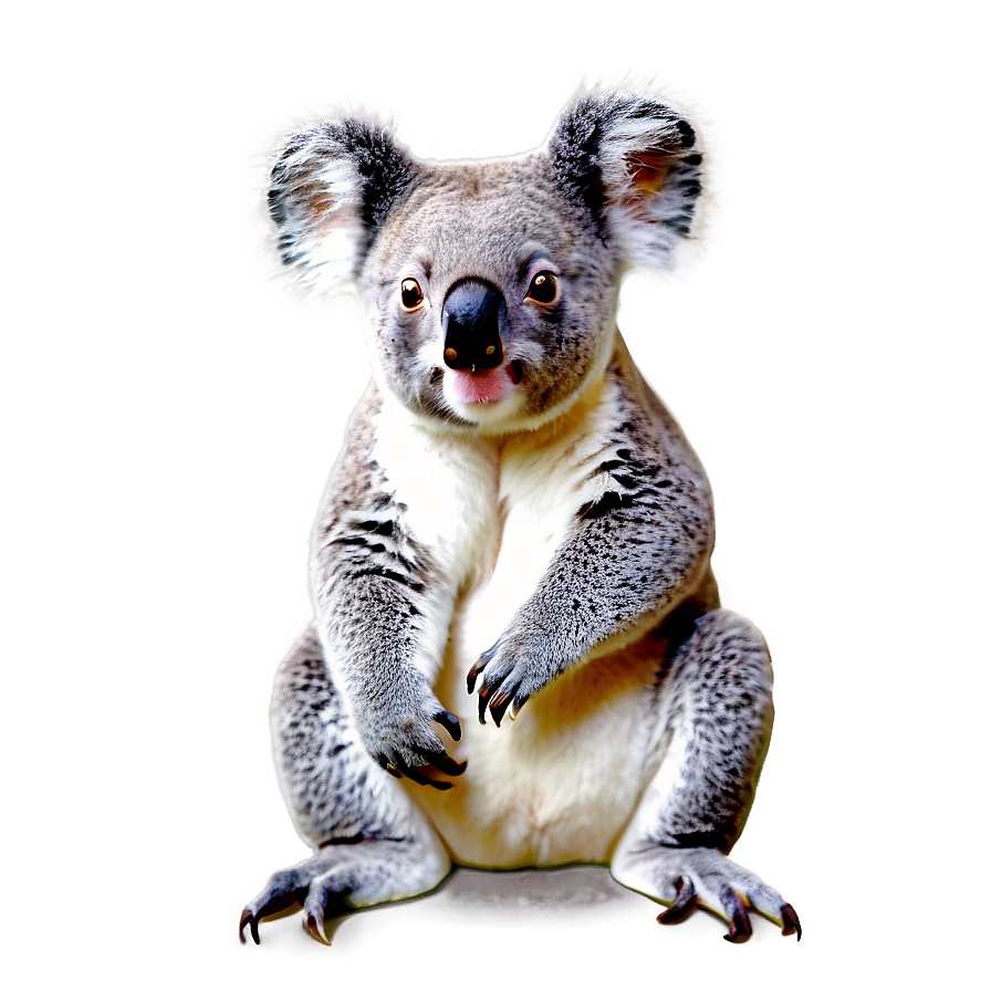 Koala With Australian Map Png Dpw PNG Image