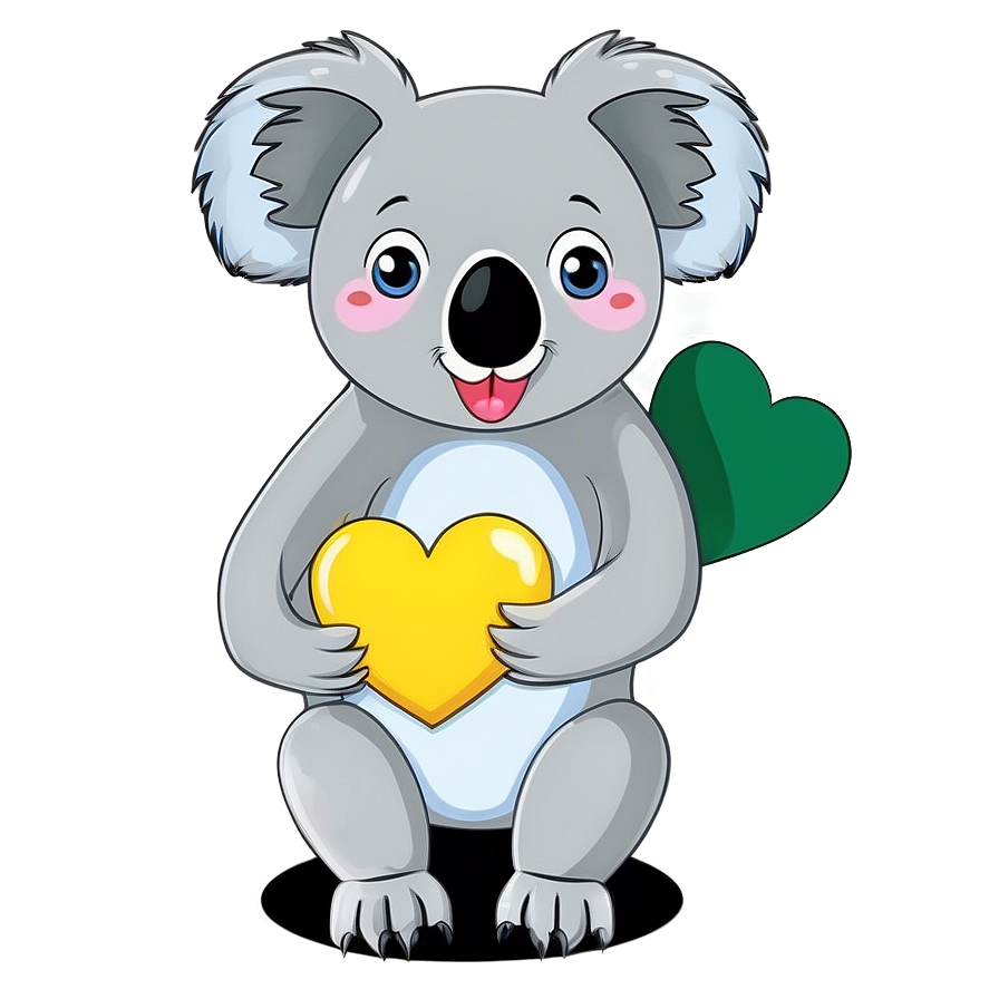 Koala With Heart Png Kig94 PNG Image