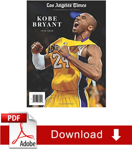 Kobe Bryant Tribute Los Angeles Times Cover PNG Image