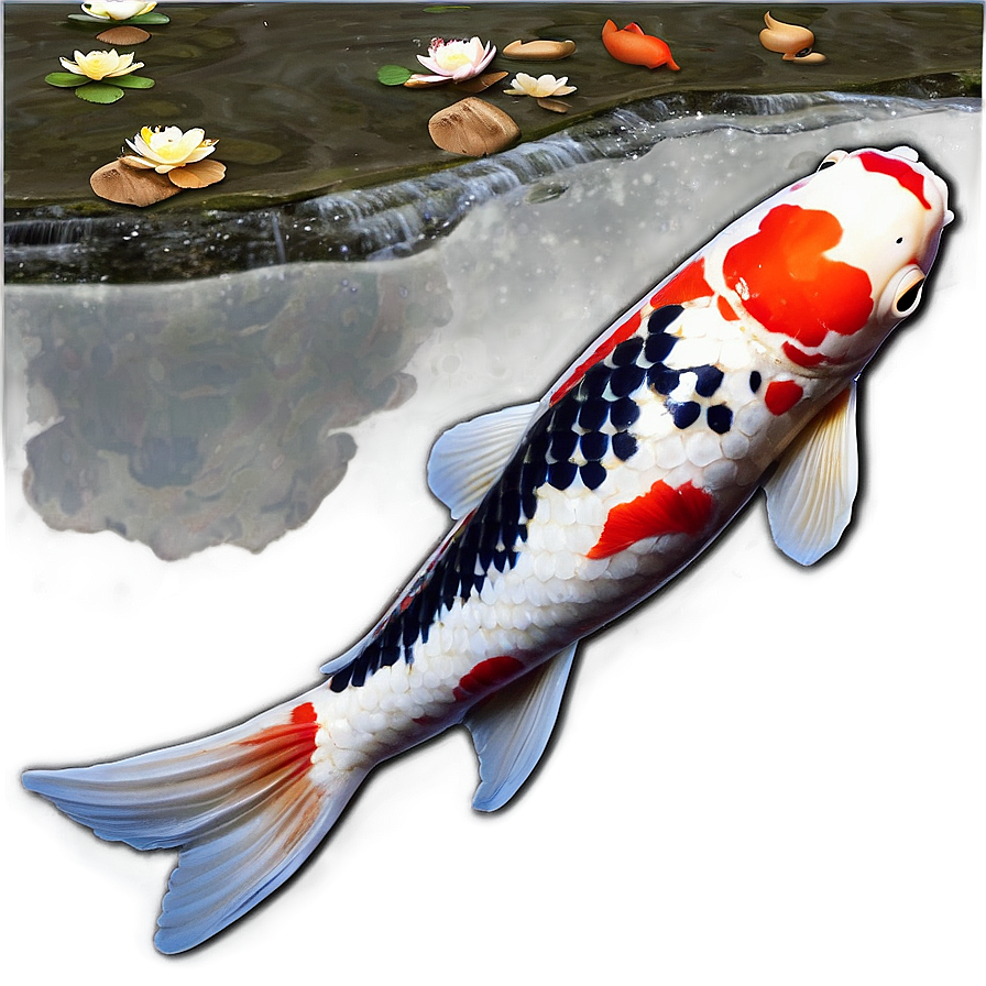 Koi Fish Pond Png Rpe64 PNG Image