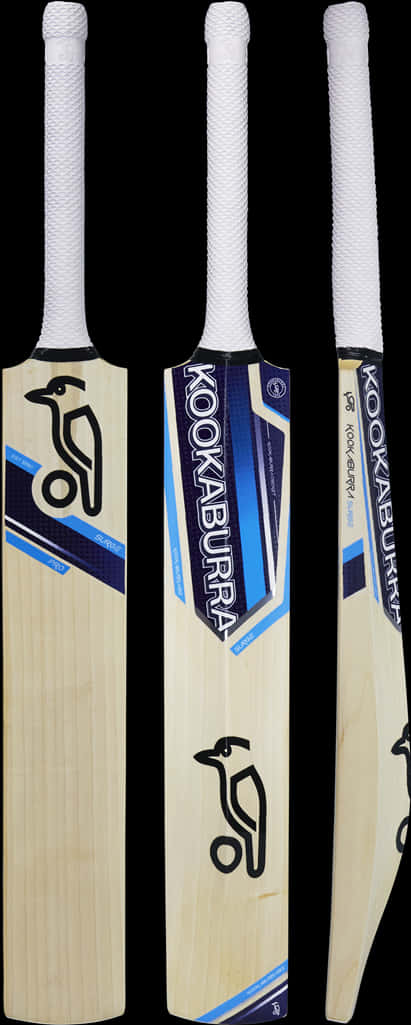 Kookaburra Cricket Bats Trio PNG Image