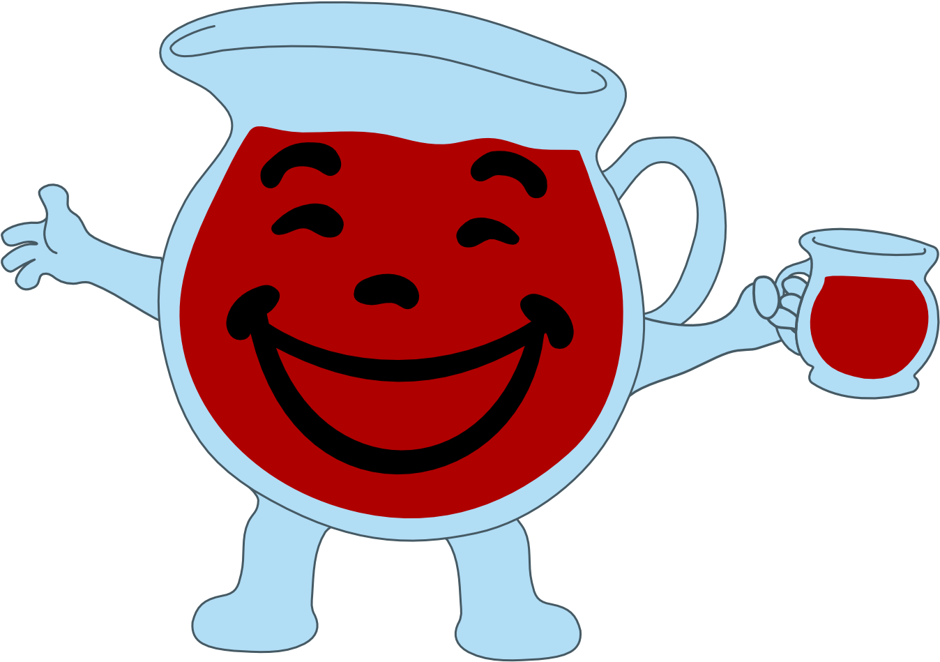 Kool Aid Man Cartoon Character PNG Image