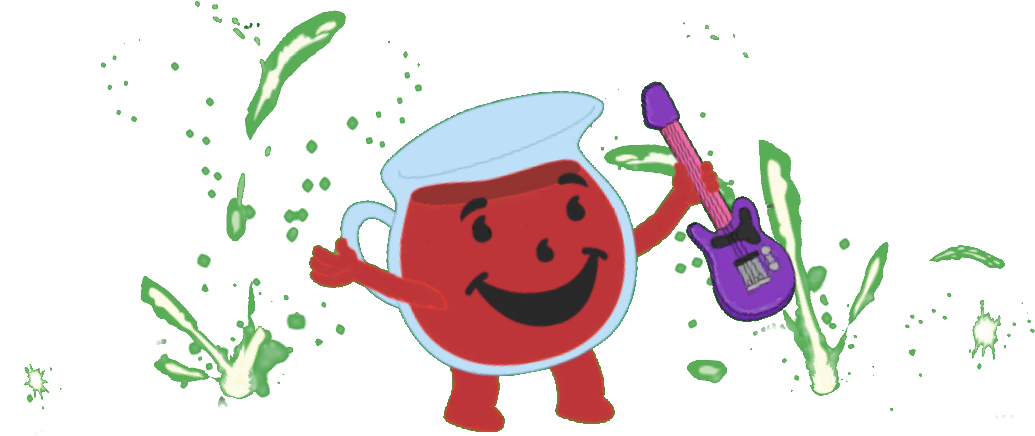 Kool Aid Man Rocking Out PNG Image