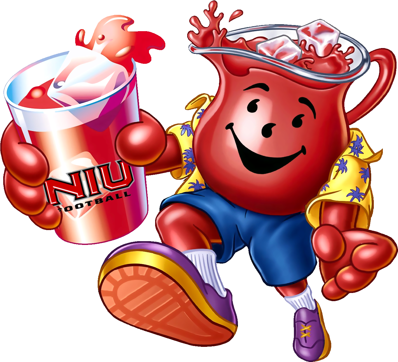 Kool Aid Man Sports Mascot PNG Image