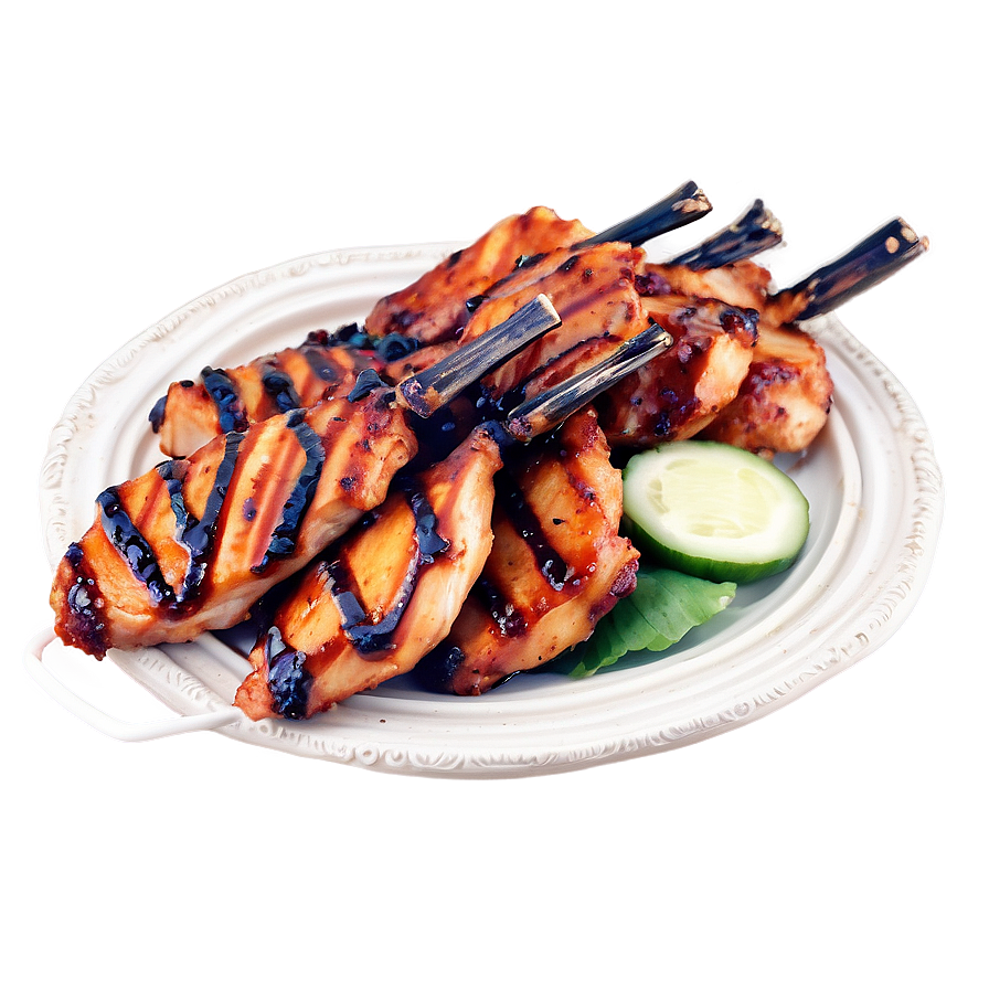 Korean Bbq Grilled Chicken Png Hvk PNG Image