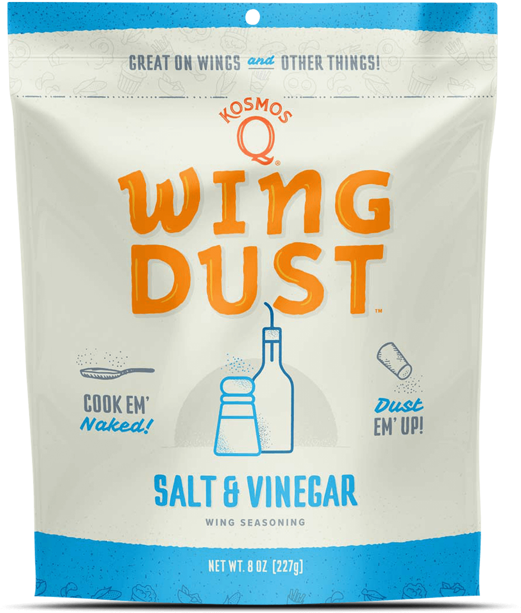 Kosmos Q Saltand Vinegar Wing Dust Packaging PNG Image